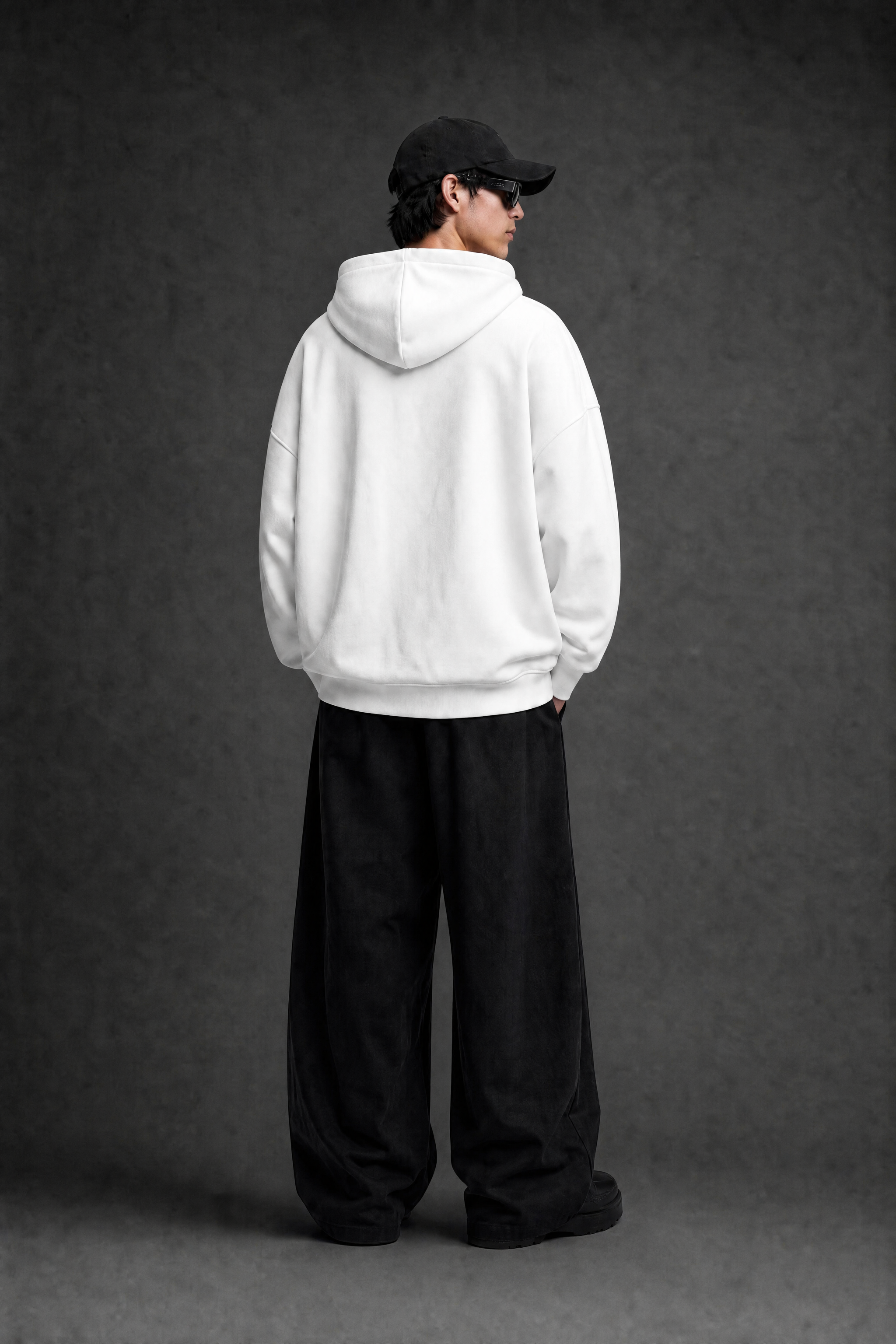 BIG Cat Hoodie- WHITE