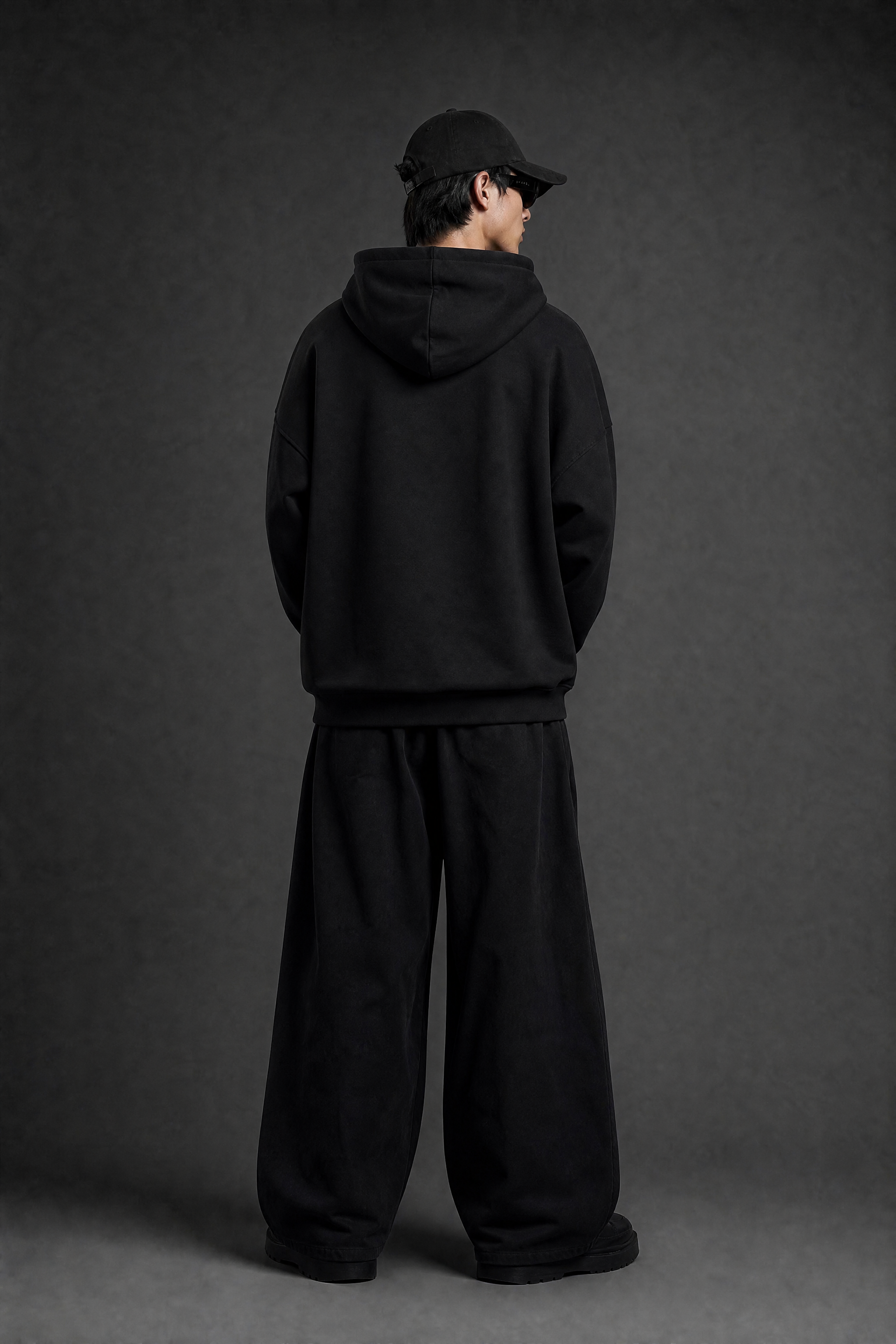 BIG Cat Hoodie- BLACK