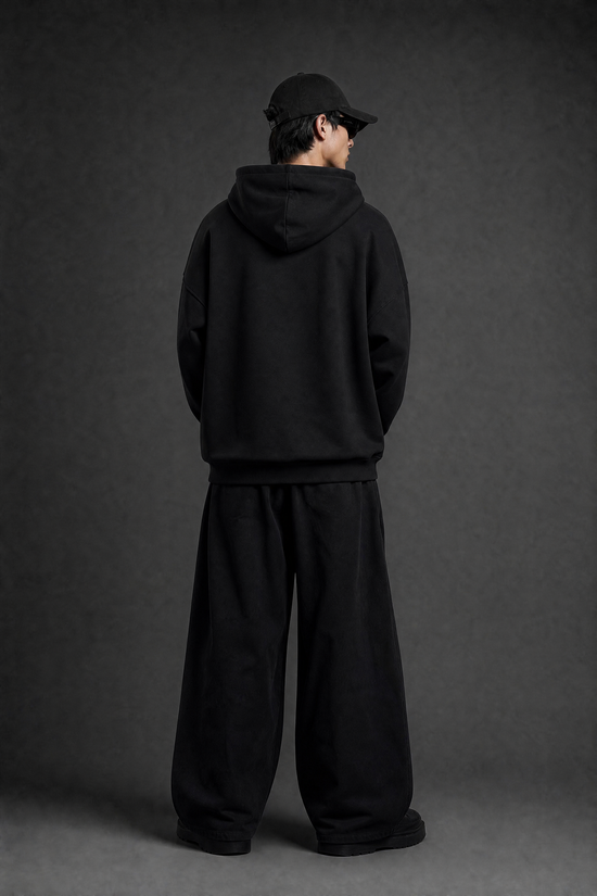 BIG Cat Hoodie- BLACK