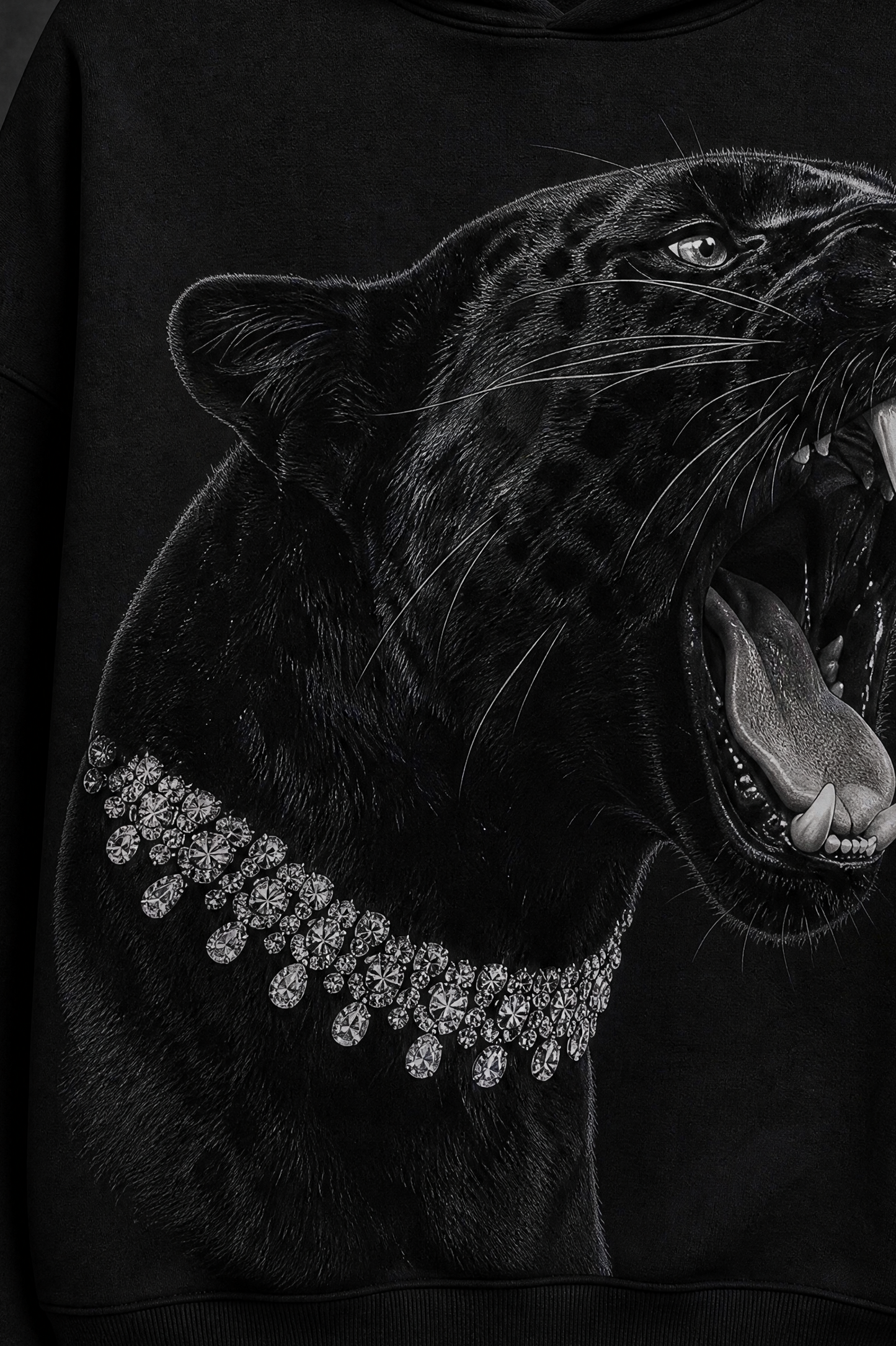 BIG Cat Hoodie- BLACK