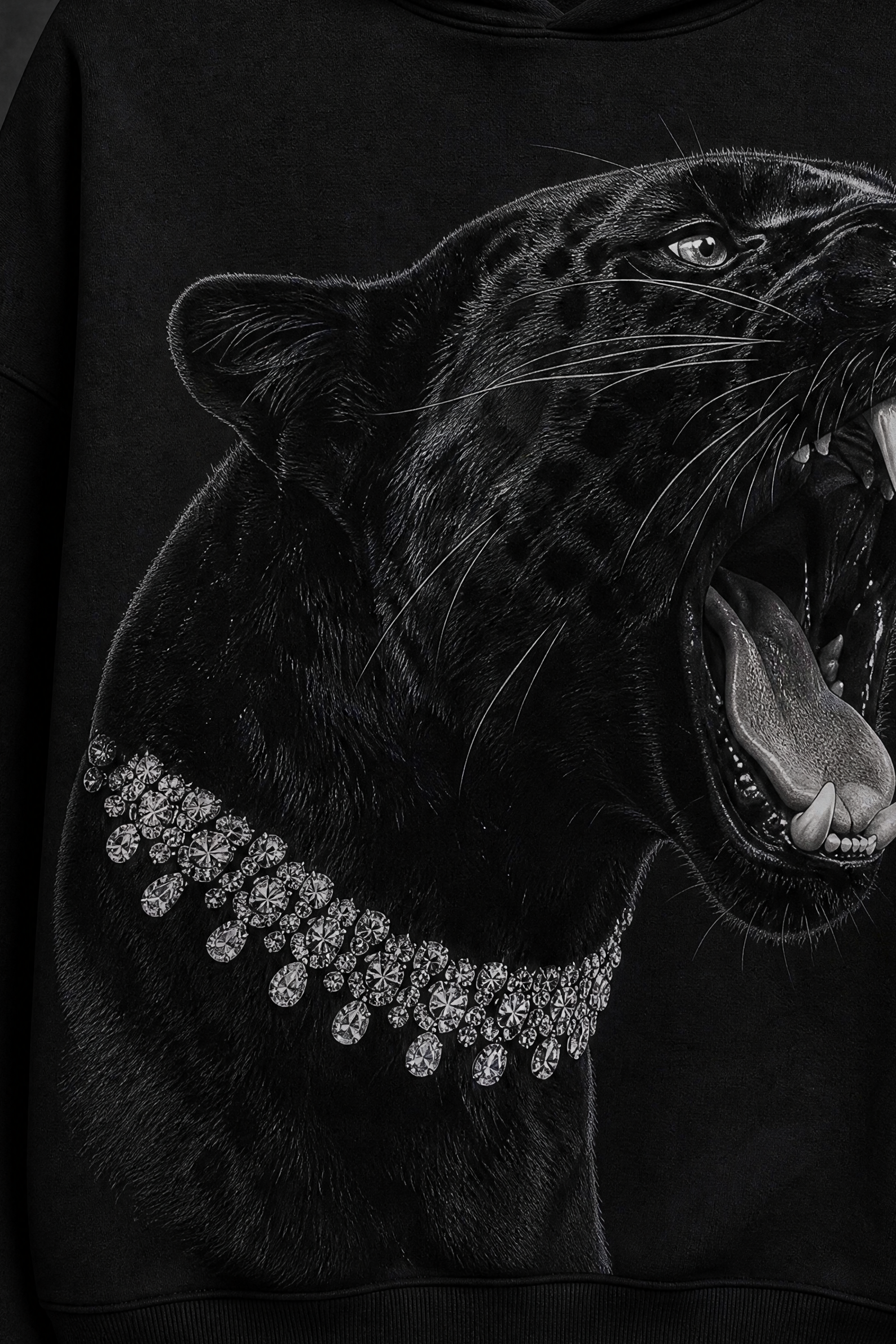 BIG Cat Hoodie- BLACK