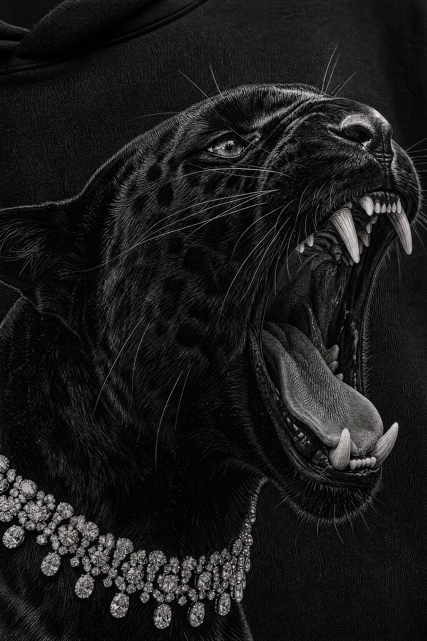 BIG Cat Hoodie- BLACK