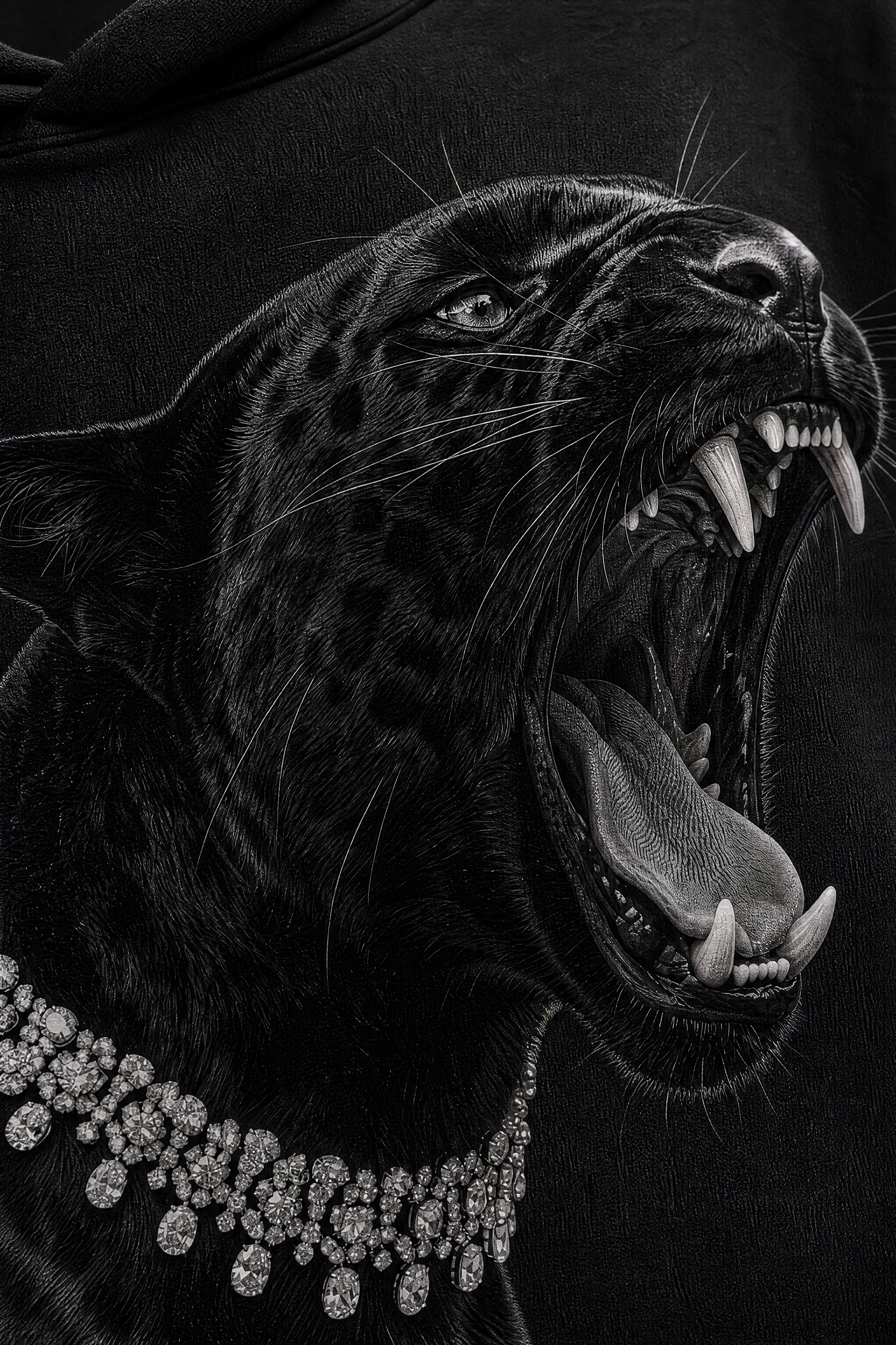 BIG Cat Hoodie- BLACK